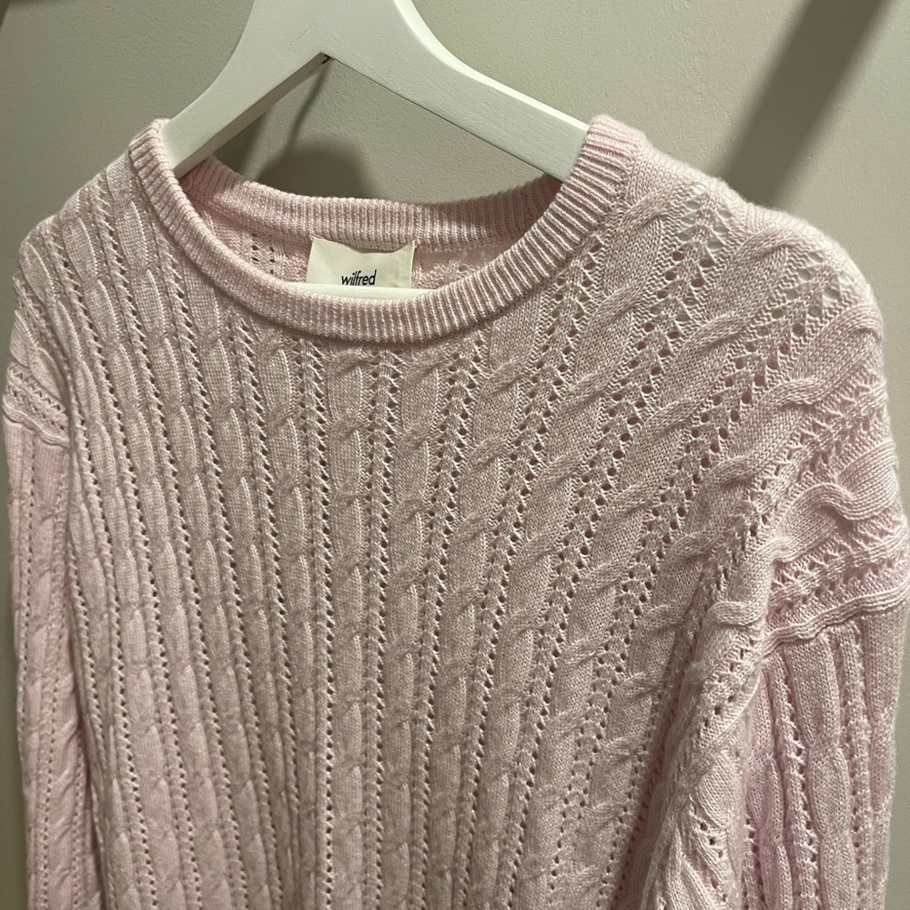 Aritzia Wilfred Library Sweater - Soft Pink - Picture 7 of 9